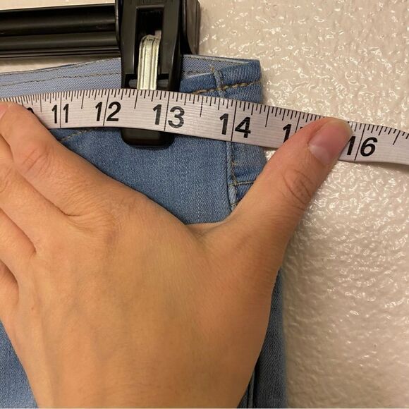 Free People In My Feelings Slim Flare Y2K stretch coastal beach Jeans long 27x32 - Picture 9 of 13